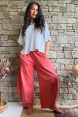 Lagen 7/8 Barrel Pant Indian Red